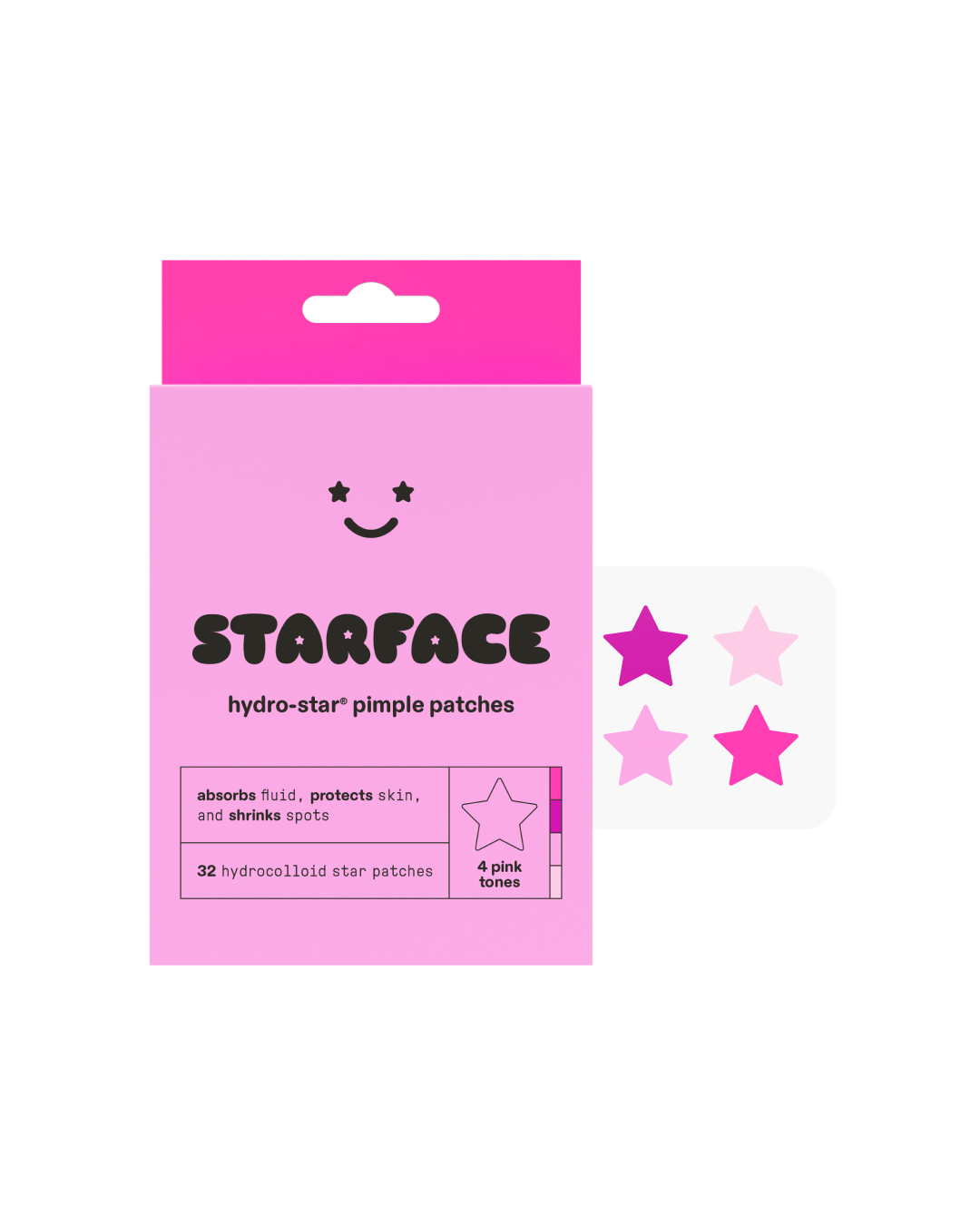 pink star - Travel Ready Hydrocolloid Patches